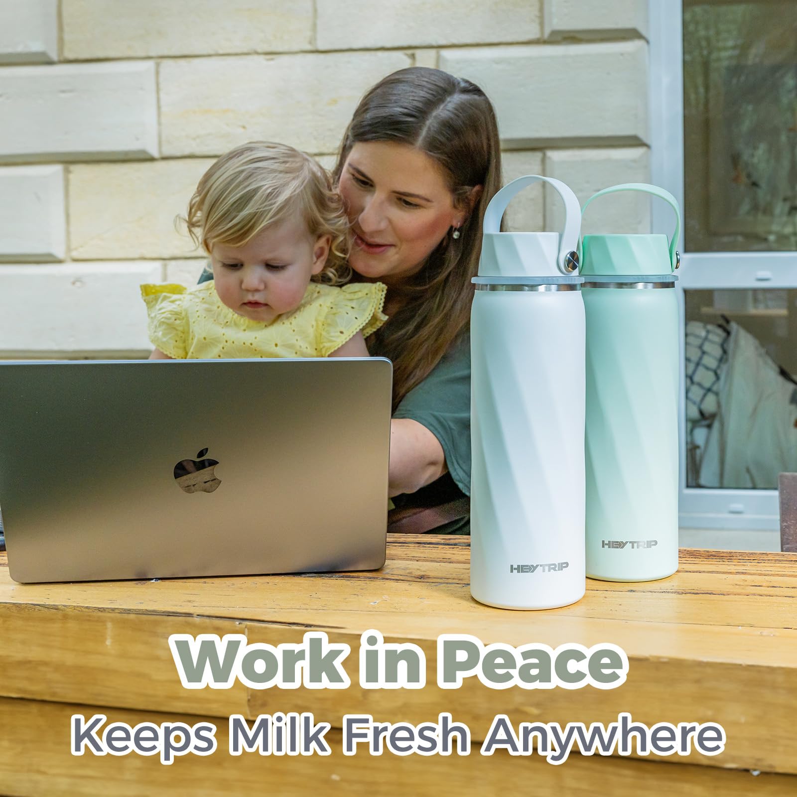 HEYTRIP stickers included enable personalized on-the-go bottle