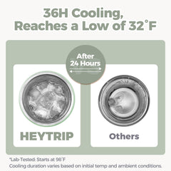 HEYTRIP wide-mouth pour demonstrates easy transfer and reduced spill risk