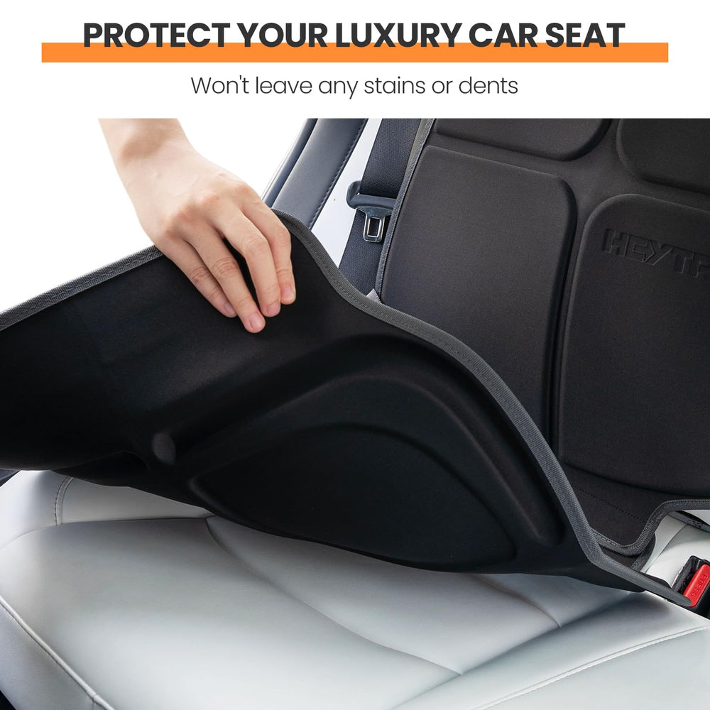 HEYTRIP car seat protector easy install in one minute for busy families