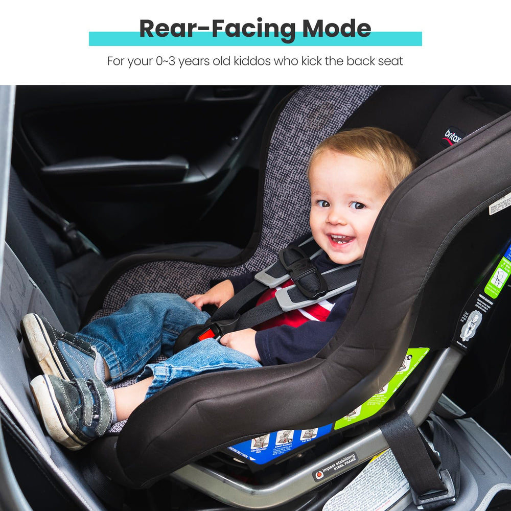 HEYTRIP car seat protector non-slip bottom prevents shifting during drives.