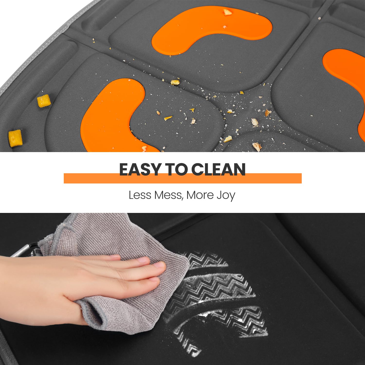 HEYTRIP car seat protector spill cleanup simplifies tidy car interiors