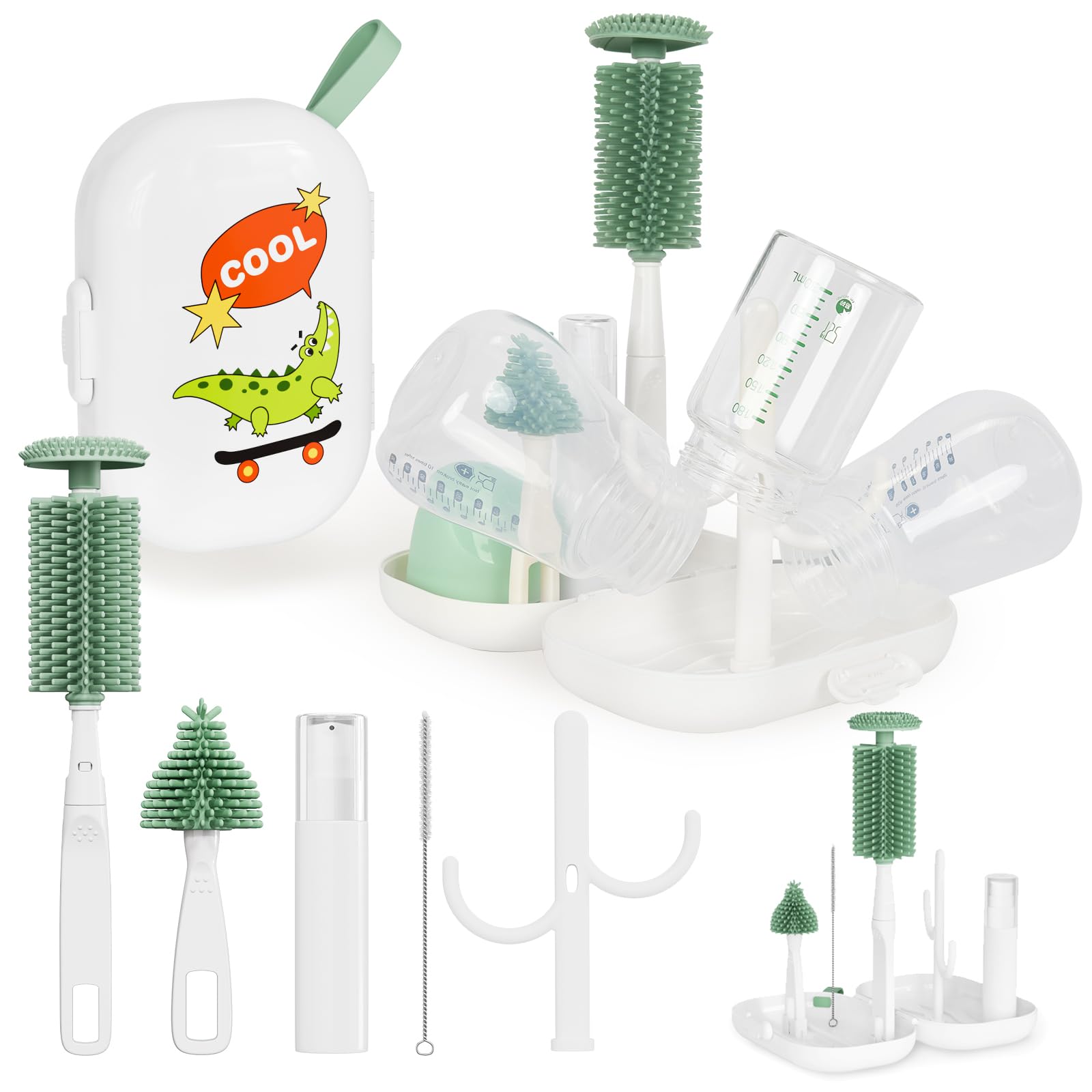 HEYTUYA 6 in 1 travel kit compact storage for travel cleaning on the go