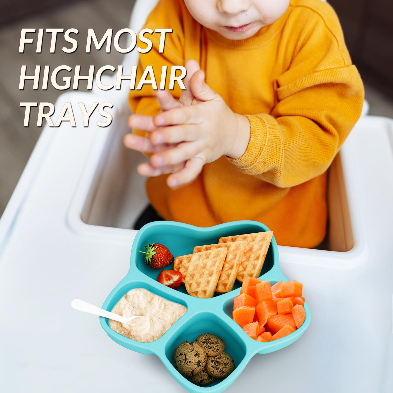 Heytuya plates reduce mess at mealtime, perfect for busy mornings and calmer cleanups.