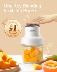 HEYVALUE 13-in-1 large baby-food-processor top view reveals versatile blending options.