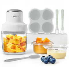 HEYVALUE baby-food-maker assembled shows compact, all-in-one versatility for quick meals.