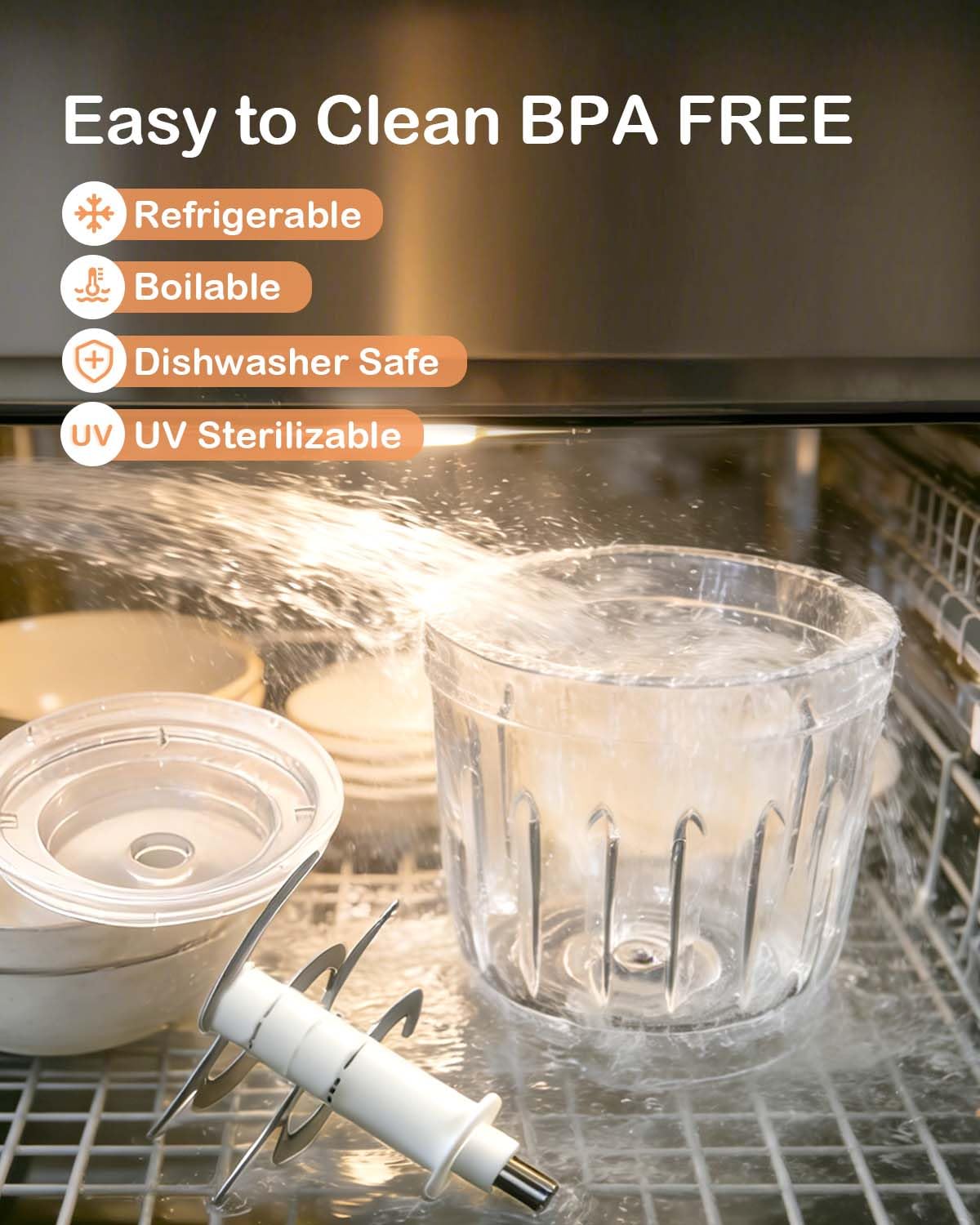 HEYVALUE Dishwasher-safe design simplifies cleanup after busy mealtimes.