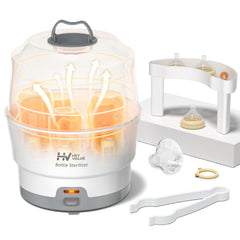 HEYVALUE Ease-Steam sterilizer front view shows compact design for quick sanitizing
