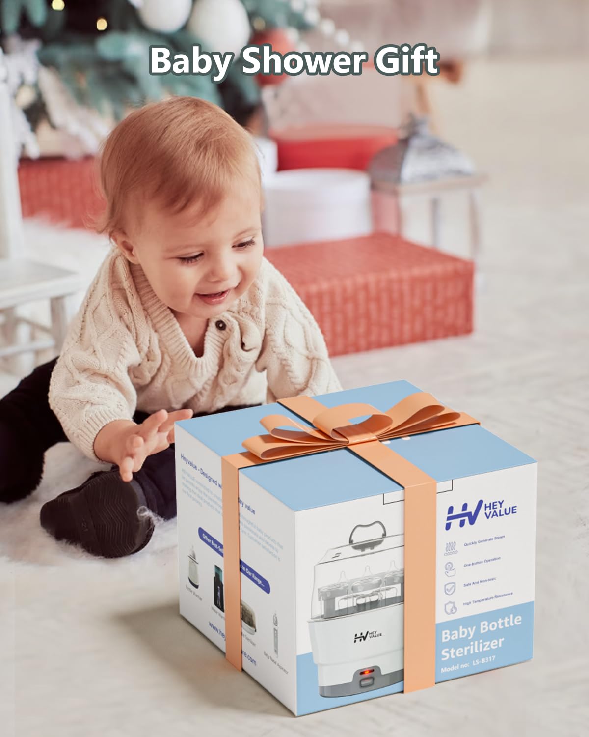 HEYVALUE Ease-Steam sterilizer includes tongs for safe handling after sterilization