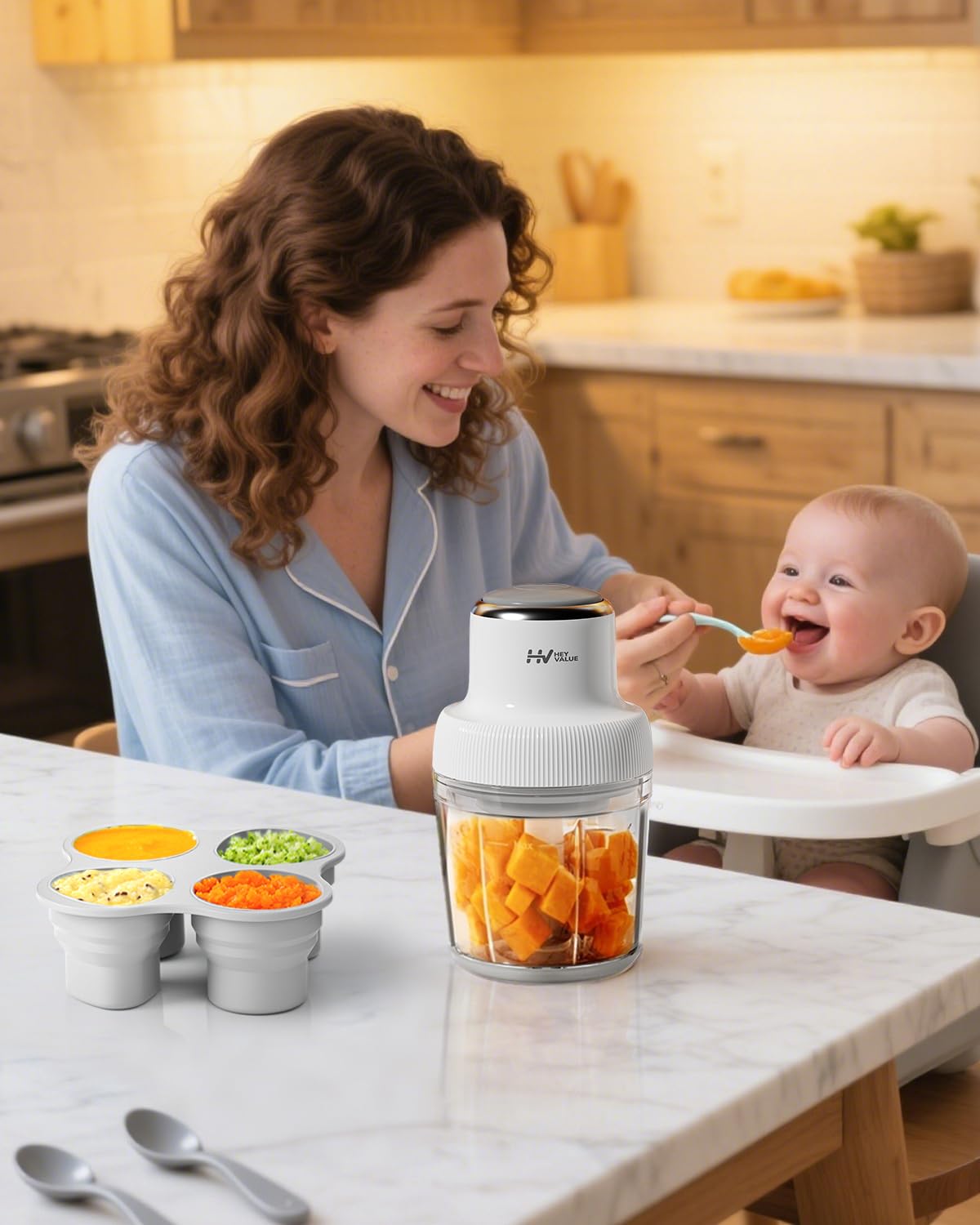 HEYVALUE family-flavor intro helps introduce everyday foods safely.