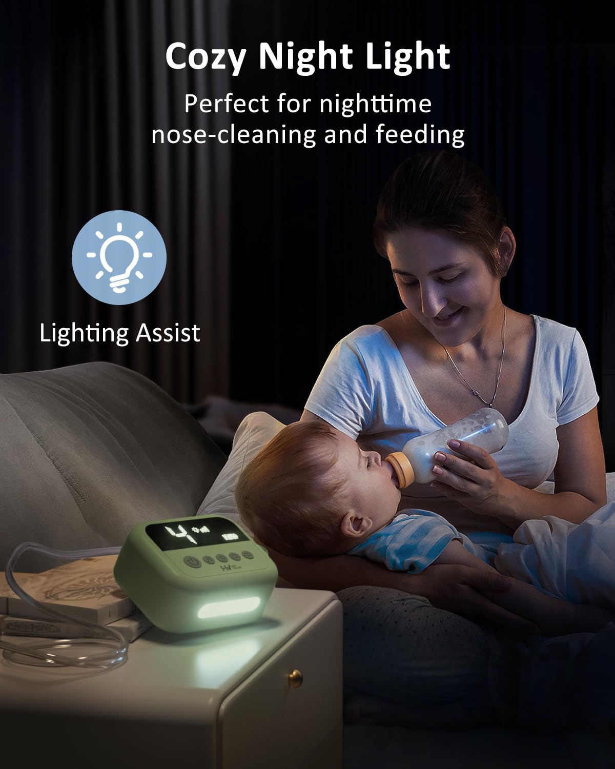 HEYVALUE nasal aspirator two-tip set for age-appropriate comfort.