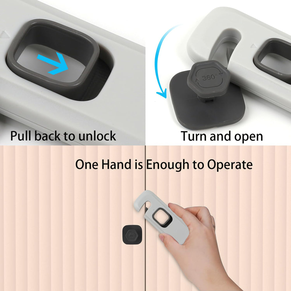 HFengQ lock on drawer demonstrates versatile protection for cabinets and doors