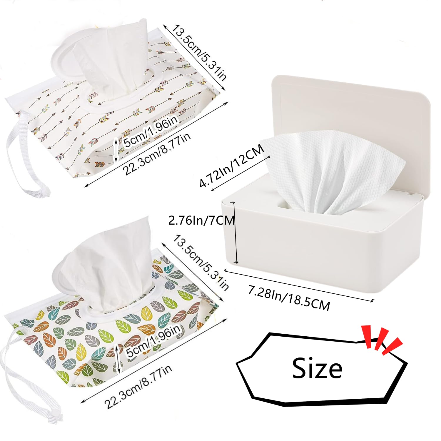 HFHungkeong wipes dispenser lid open for easy one-at-a-time access