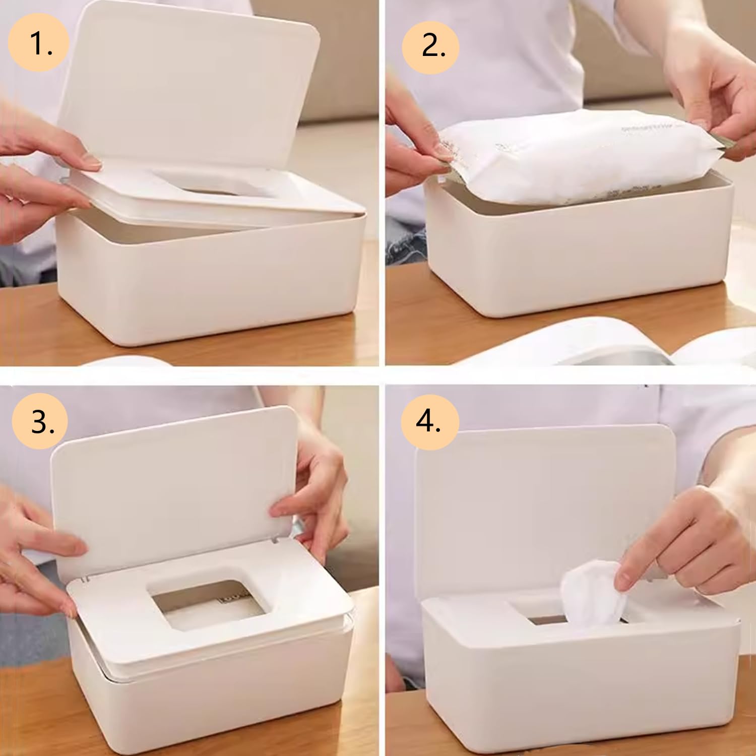 HFHungkeong wipes pouches refillable travel case for on-the-go cleanliness