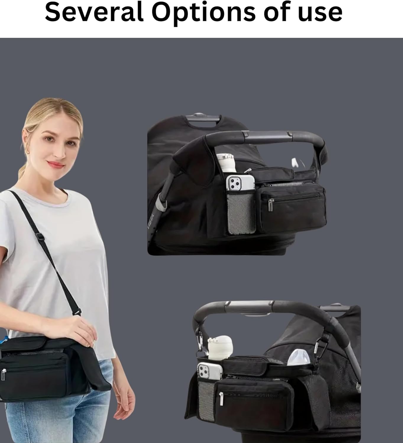 HFLYJPYW water-resistant material protects essentials in rain or spills.