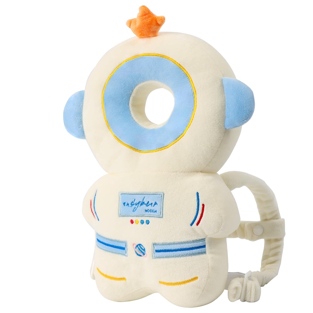 HGTC baby head protector backpack featuring astronaut plush for gentle protection