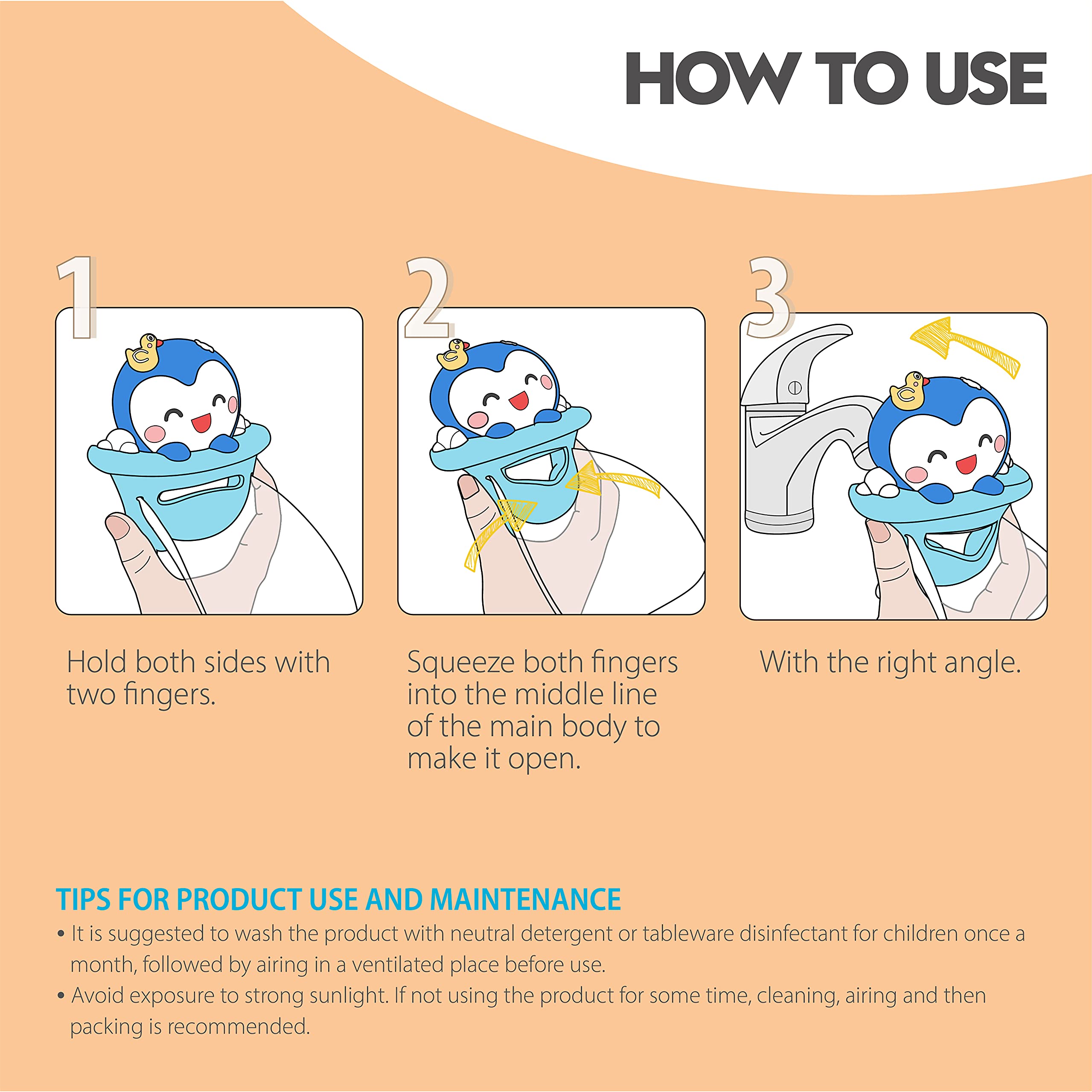 hhf portable penguin bathroom accessory portable for travel and quick setup.
