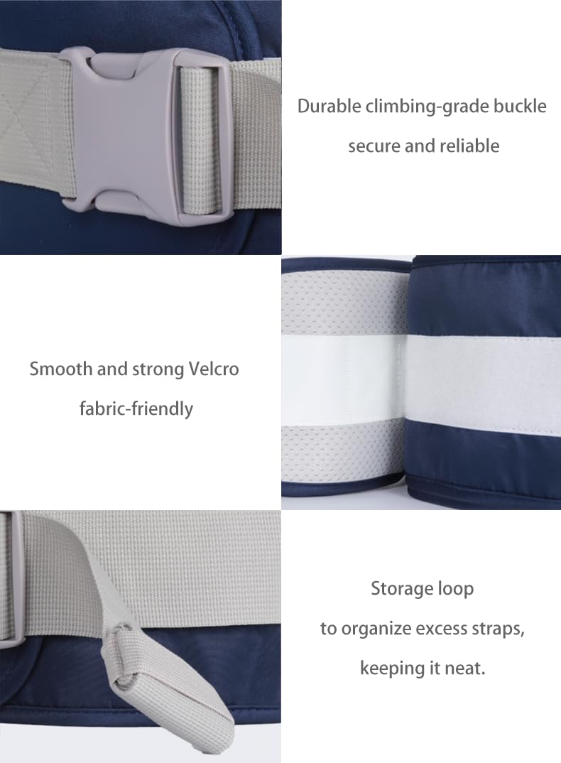 Bottle pocket on HHOCN hip seat carrier keeps drinks within reach during strolls.