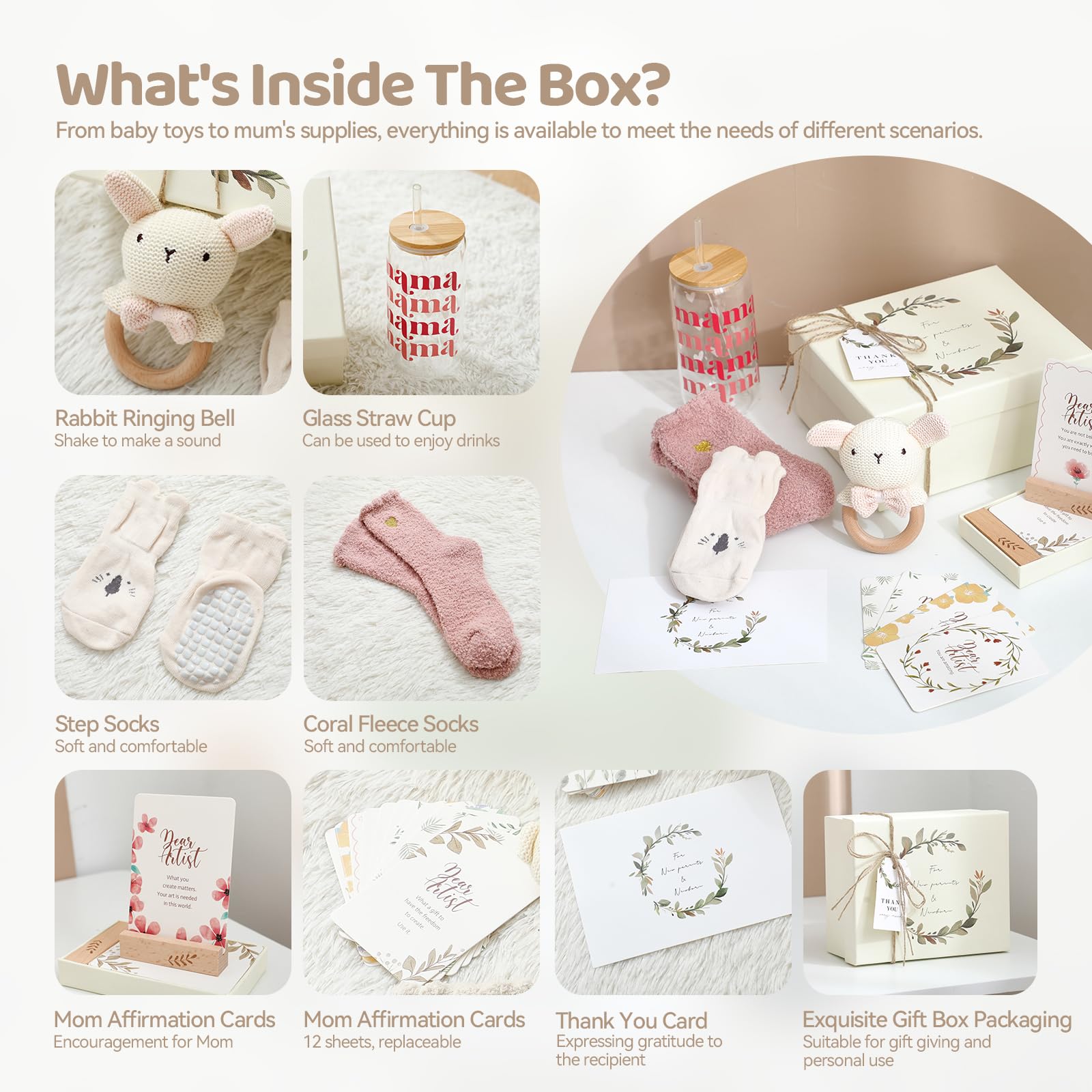 HI BABY MONMENT cozy socks keep mom warm during late nights