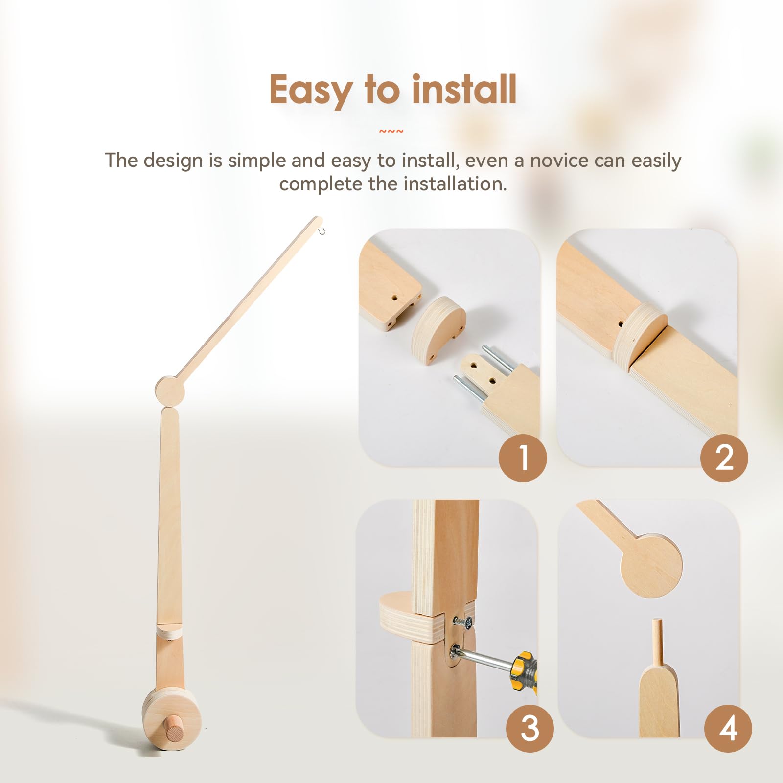 HI BABY MONMENT easy-assembly secure-attachment saves time during nursery setup.