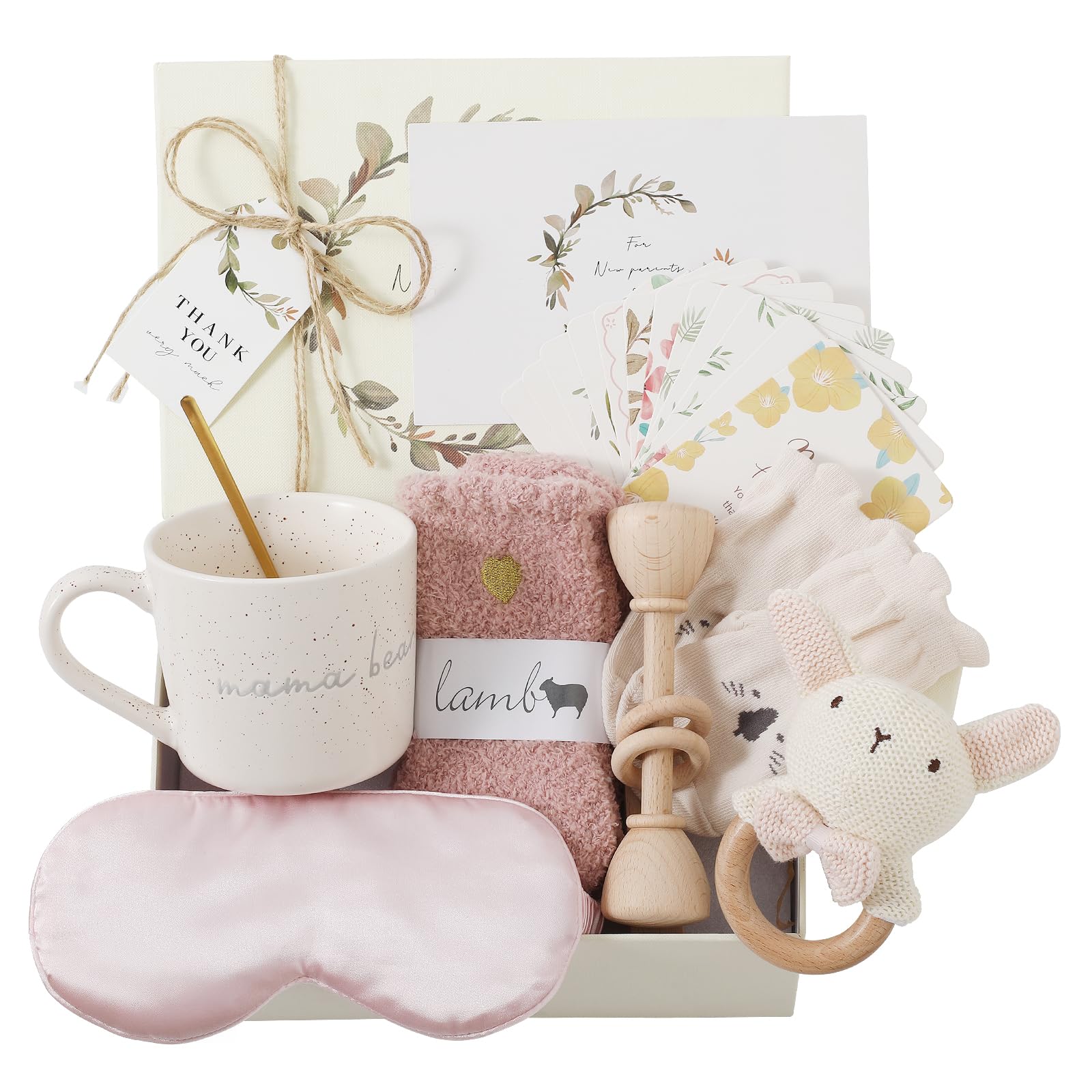 HI BABY MONMENT pink mama bear mug for daily hydration and comforting moments.