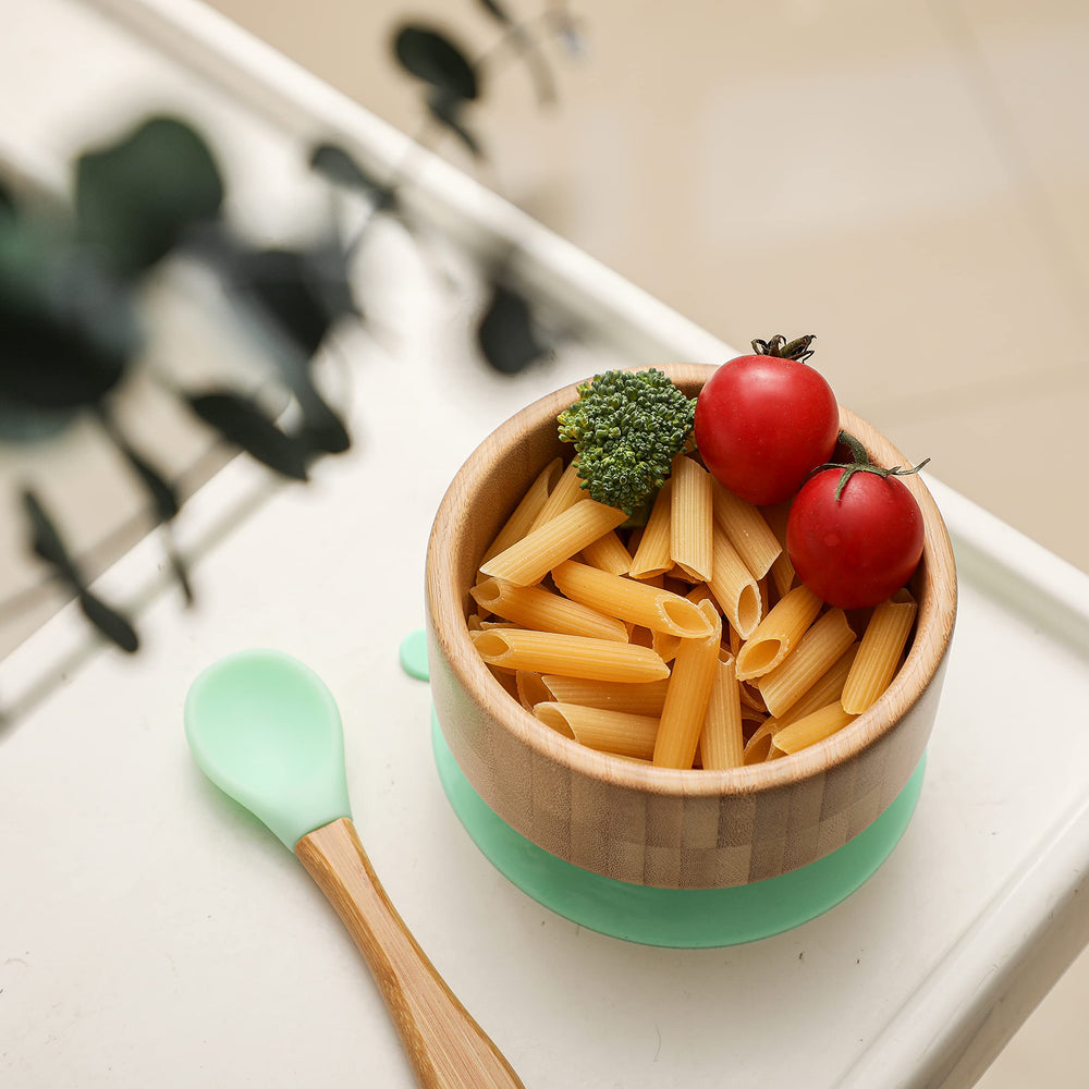 HI BABY MONMENT safe materials natural bamboo and food-grade silicone