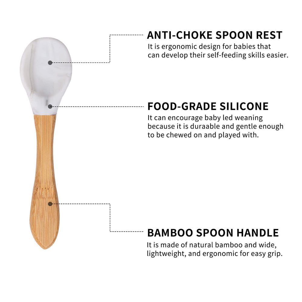 HI BABY MONMENT three-section plate keeps foods separated for balanced meals