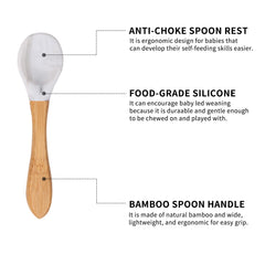 HI BABY MONMENT three-section plate keeps foods separated for balanced meals