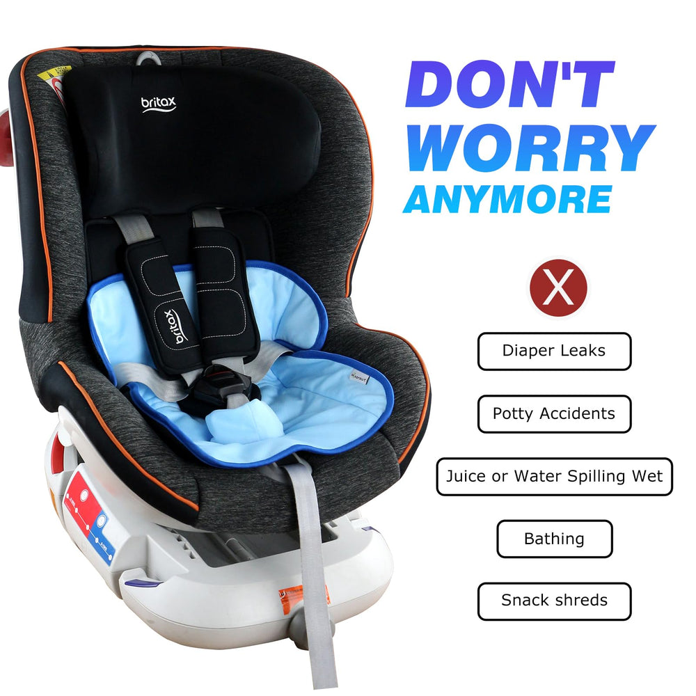 Hi Sprout Piddle Pad blue high-chair application for dining moments.