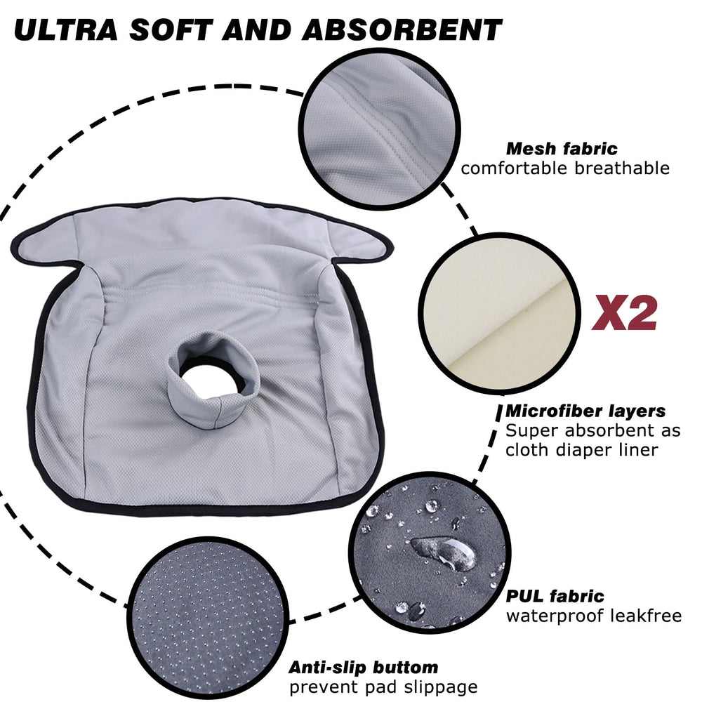 Hi Sprout Piddle Pads provide leakproof coverage with raised edges and bottom layer.