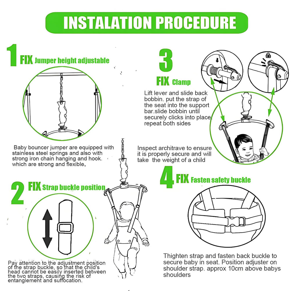 HI SUYI baby-door-jumper-assembly proves quick setup and simple disassembly