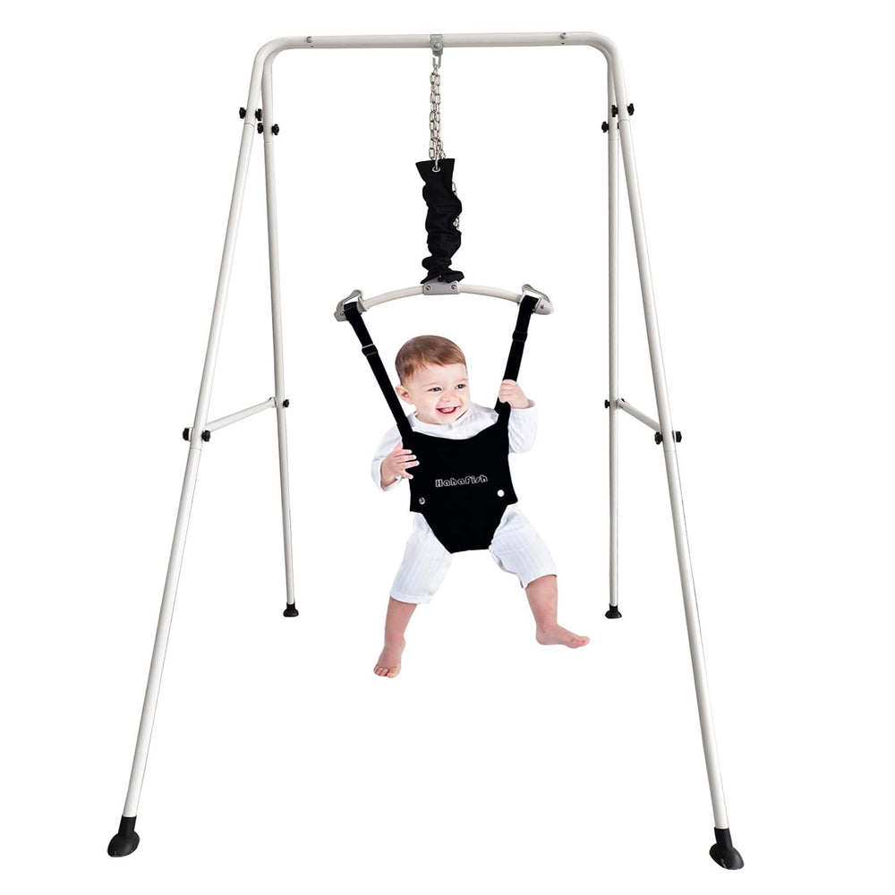 HI SUYI baby-door-jumper-frame features durable stainless steel for lasting bounce