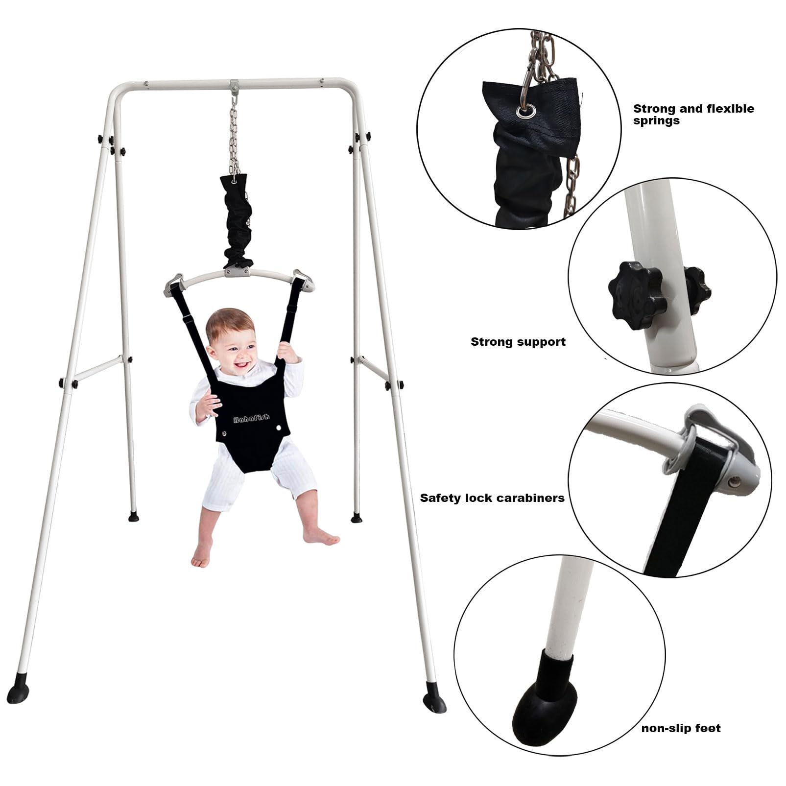 HI SUYI baby-door-jumper-kid-play demonstrates engaging indoor activity promoting coordination