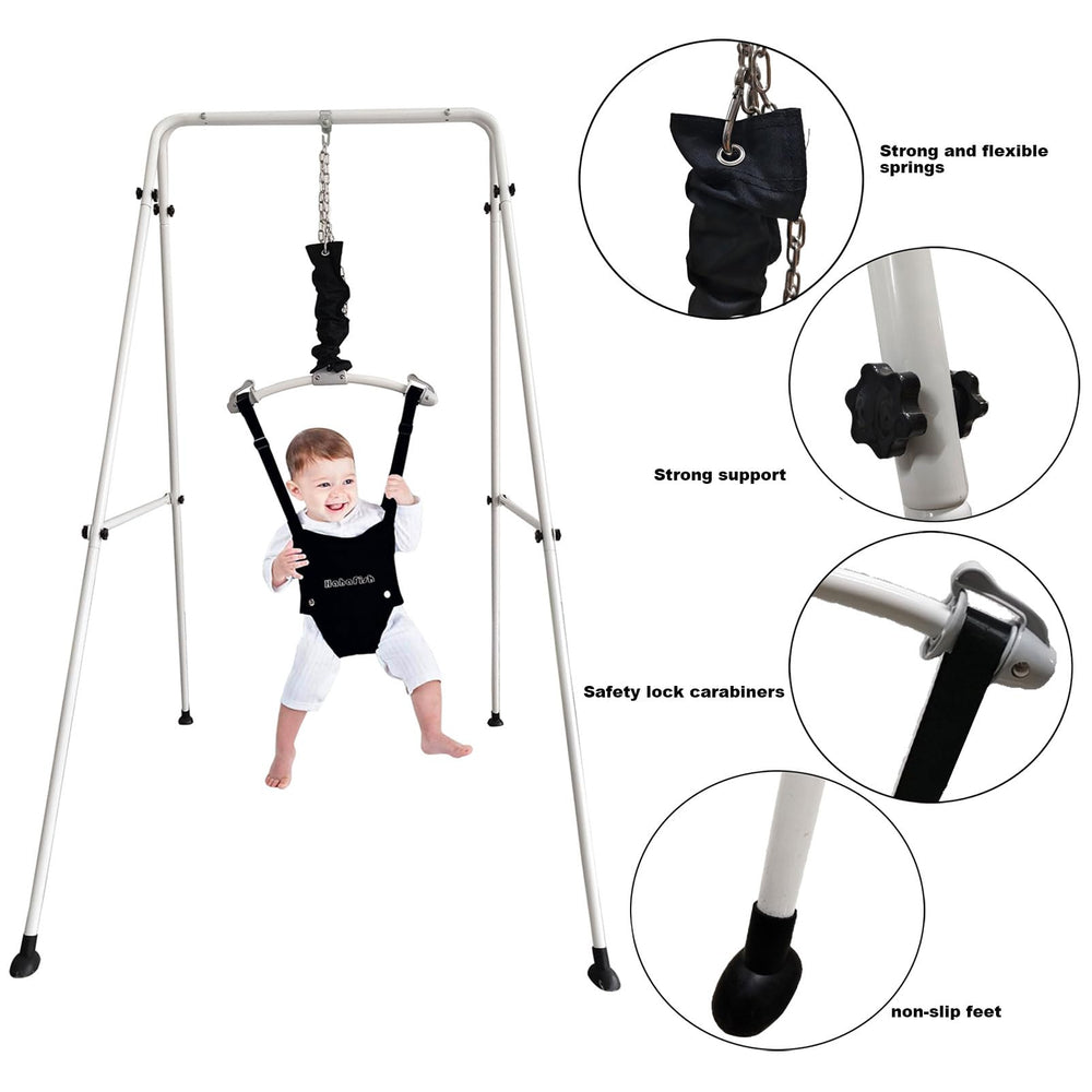 HI SUYI baby-door-jumper-kid-play demonstrates engaging indoor activity promoting coordination