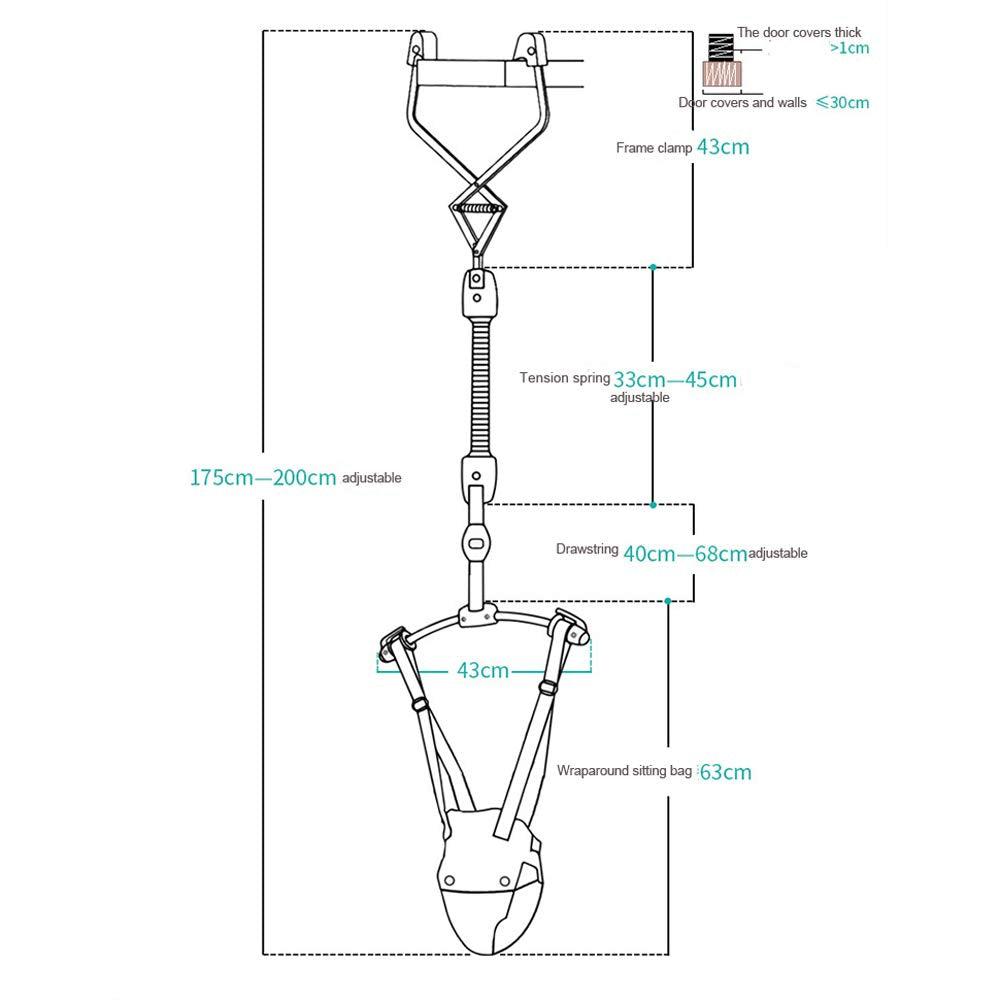 HI SUYI wall-thickness guide helps safe doorway setup.