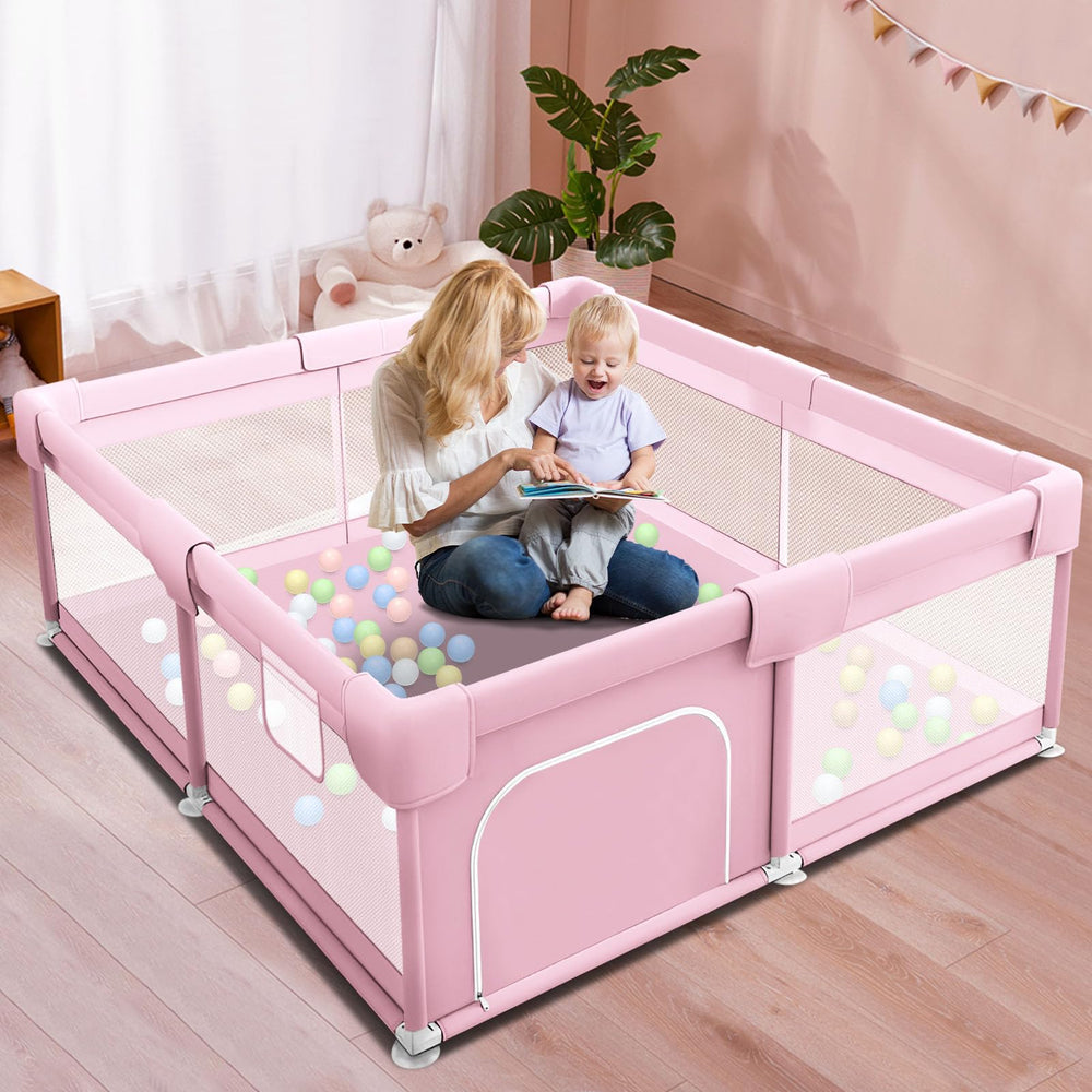 Hiaksedt baby playpen—large space interior for safe exploration and play.