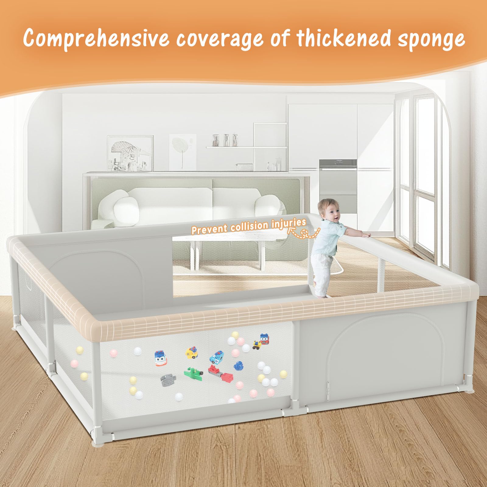 Hiaksedt foam-cushioned connectors reduce impact during play