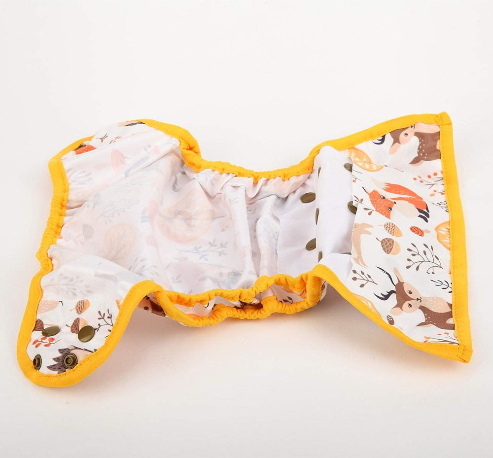Hibaby Fox Forest diaper cover adjustable rise grows with baby