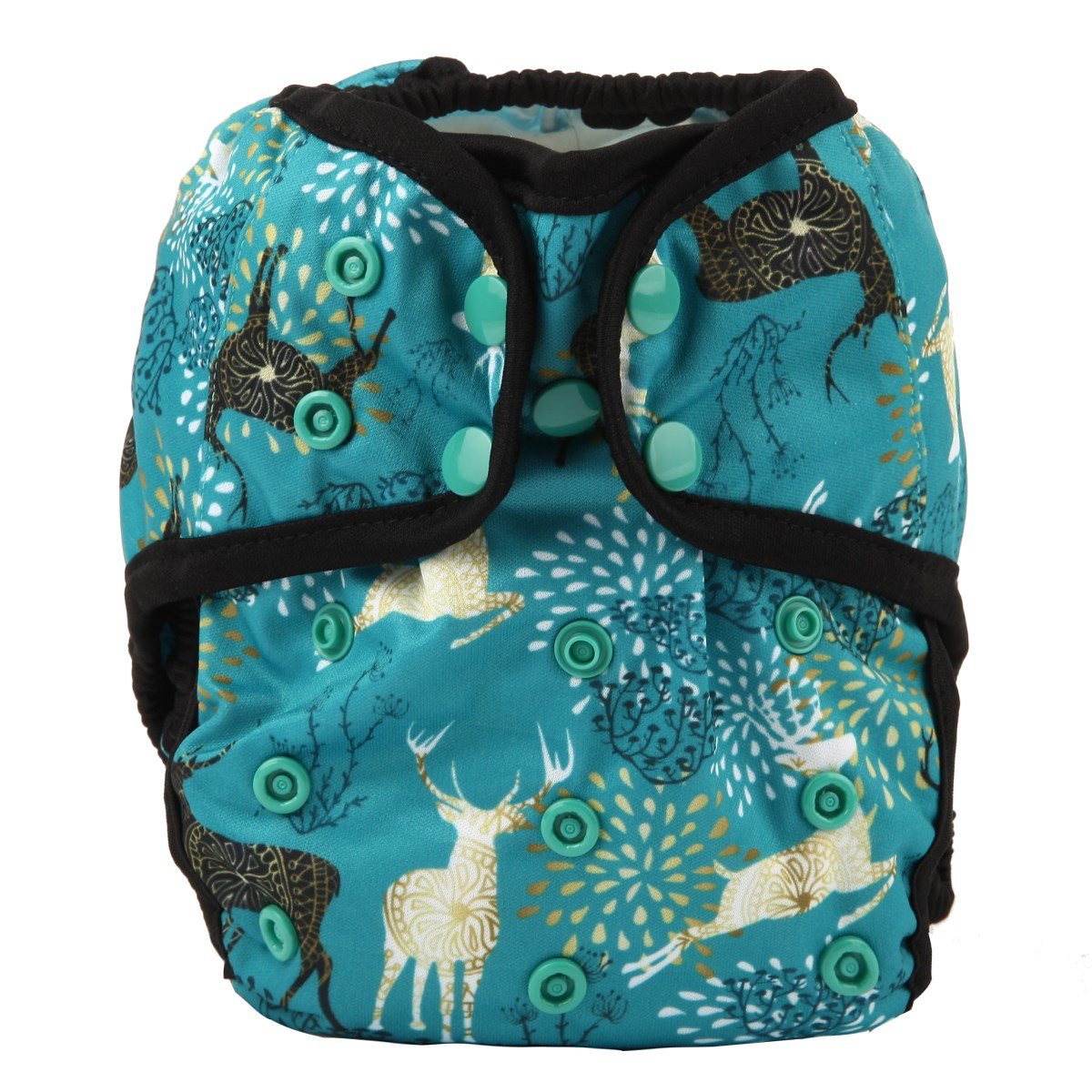Hibaby one-size cloth diaper cover with adjustable rise for growing babies