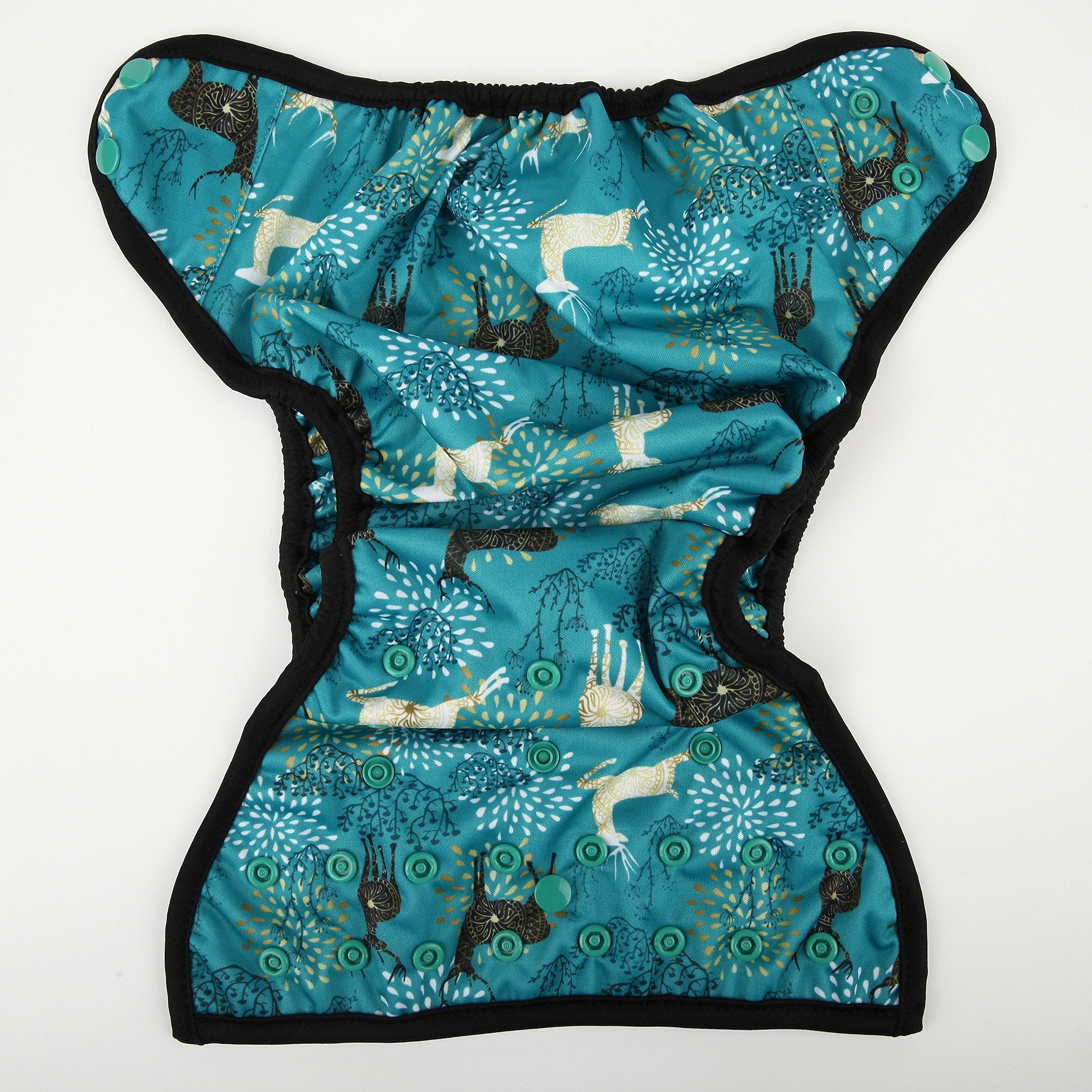 Hibaby snap closures blue deer cover enable quick, secure diaper changes