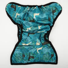 Hibaby snap closures blue deer cover enable quick, secure diaper changes