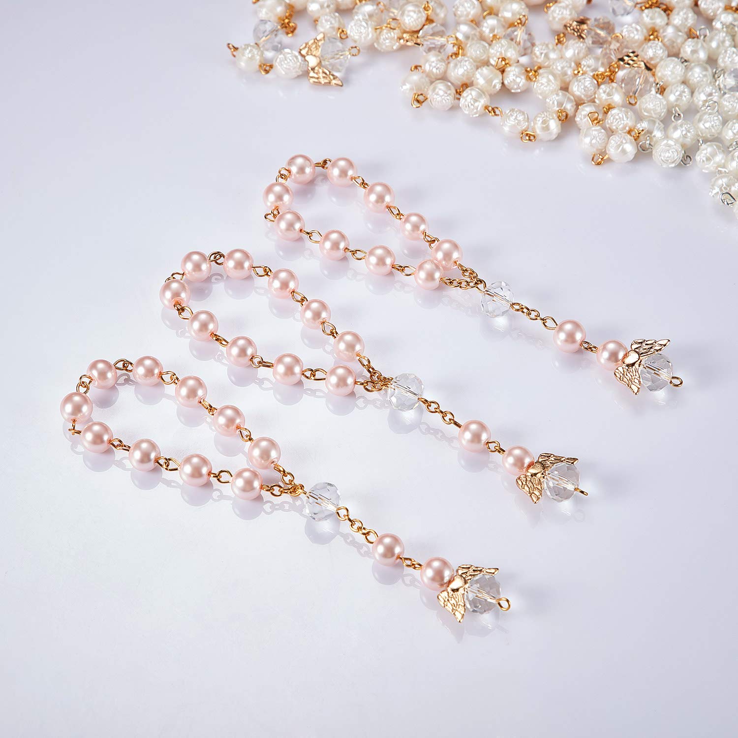Hicarer pink rosary suitable as party favor or decor idea