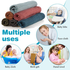 Hicarer muslin burp cloths machine washable design for easy care.