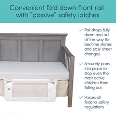 hiccapop bed rail reinforced clamps ensure no slipping during use.