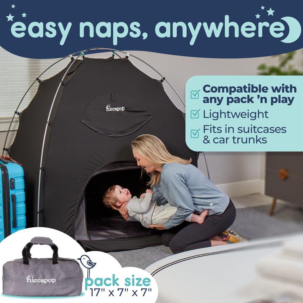 hiccapop DayDreamer compact travel bag fits luggage for easy family trips