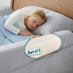 hiccapop foam bed bumpers for toddlers; safe side protection for peaceful toddler sleep.