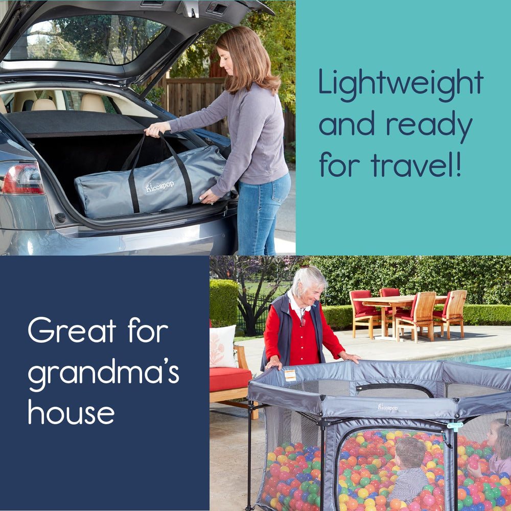 hiccapop playpod water-resistant mat—durable bottom for damp surfaces and easy cleaning