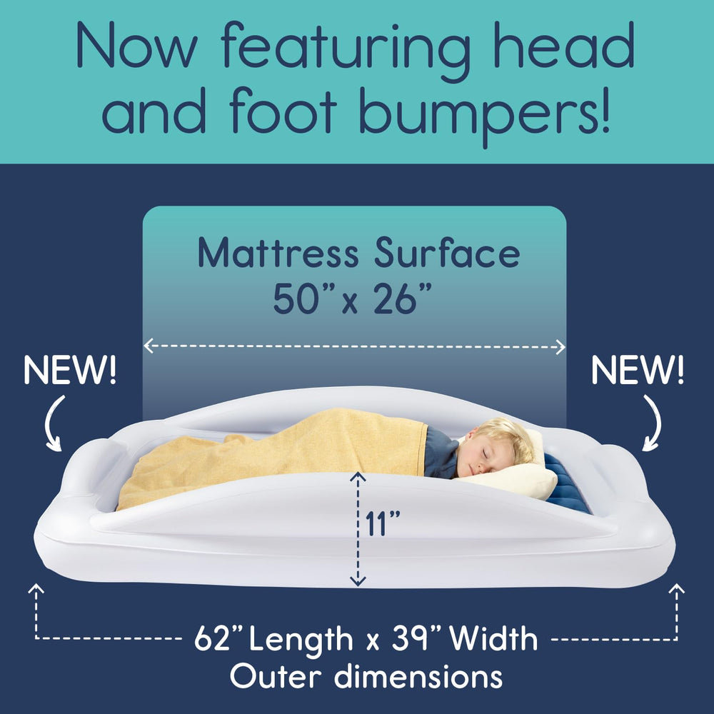 hiccapop extra-tall rails increase safety during travel sleep