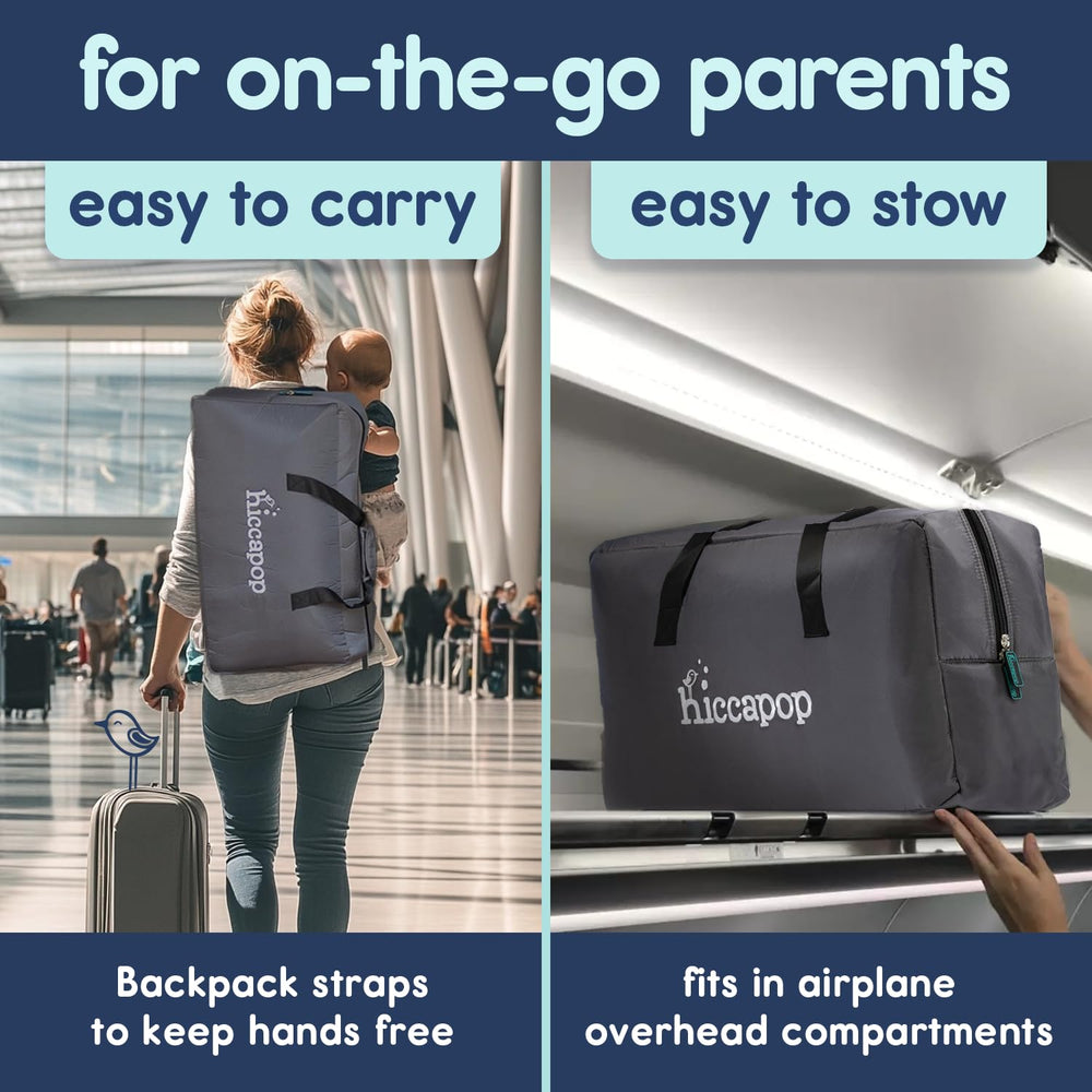 Hiccapop TravelPod aluminum legs provide sturdy support on varied floors.