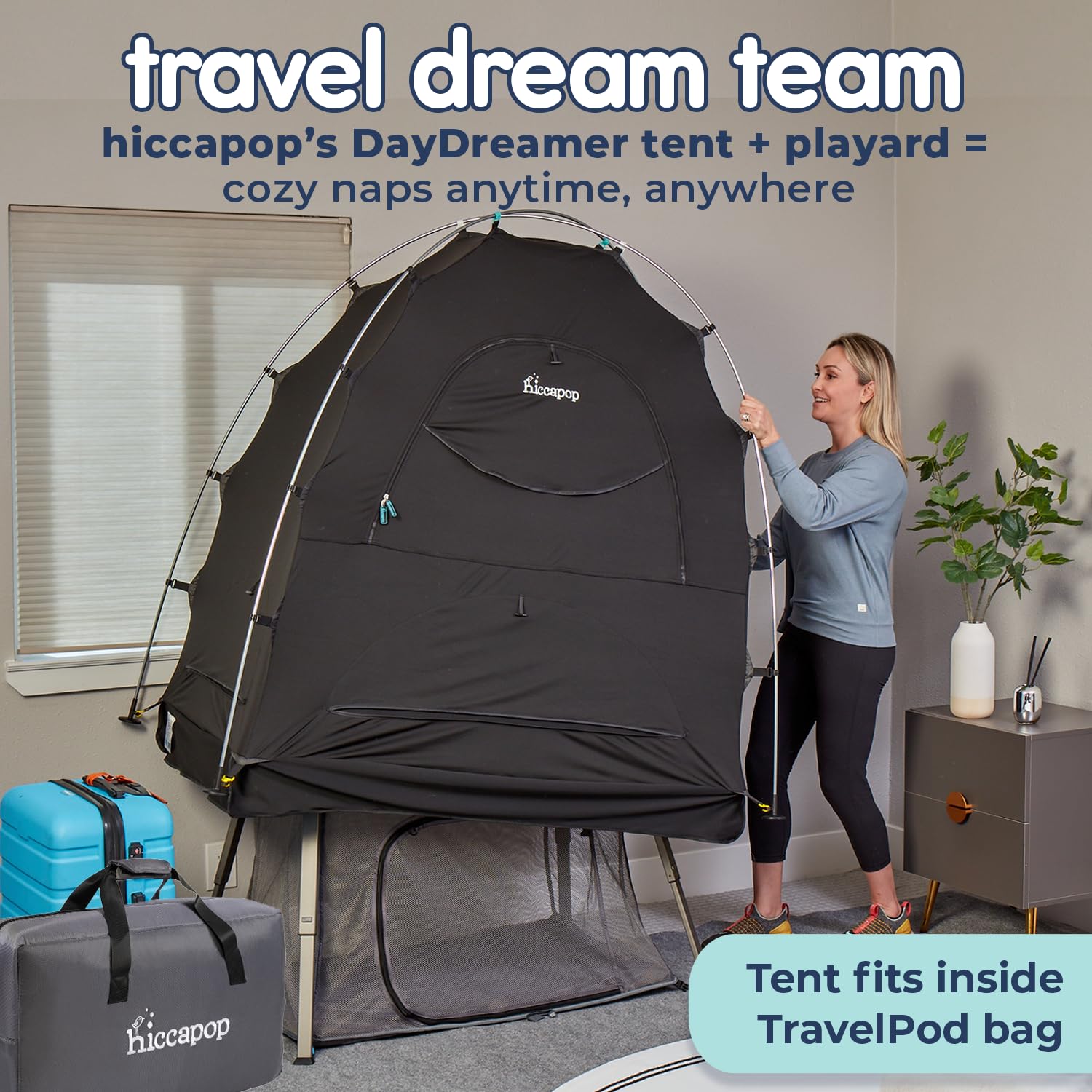 Hiccapop TravelPod carry bag makes airport travel hassle-free.