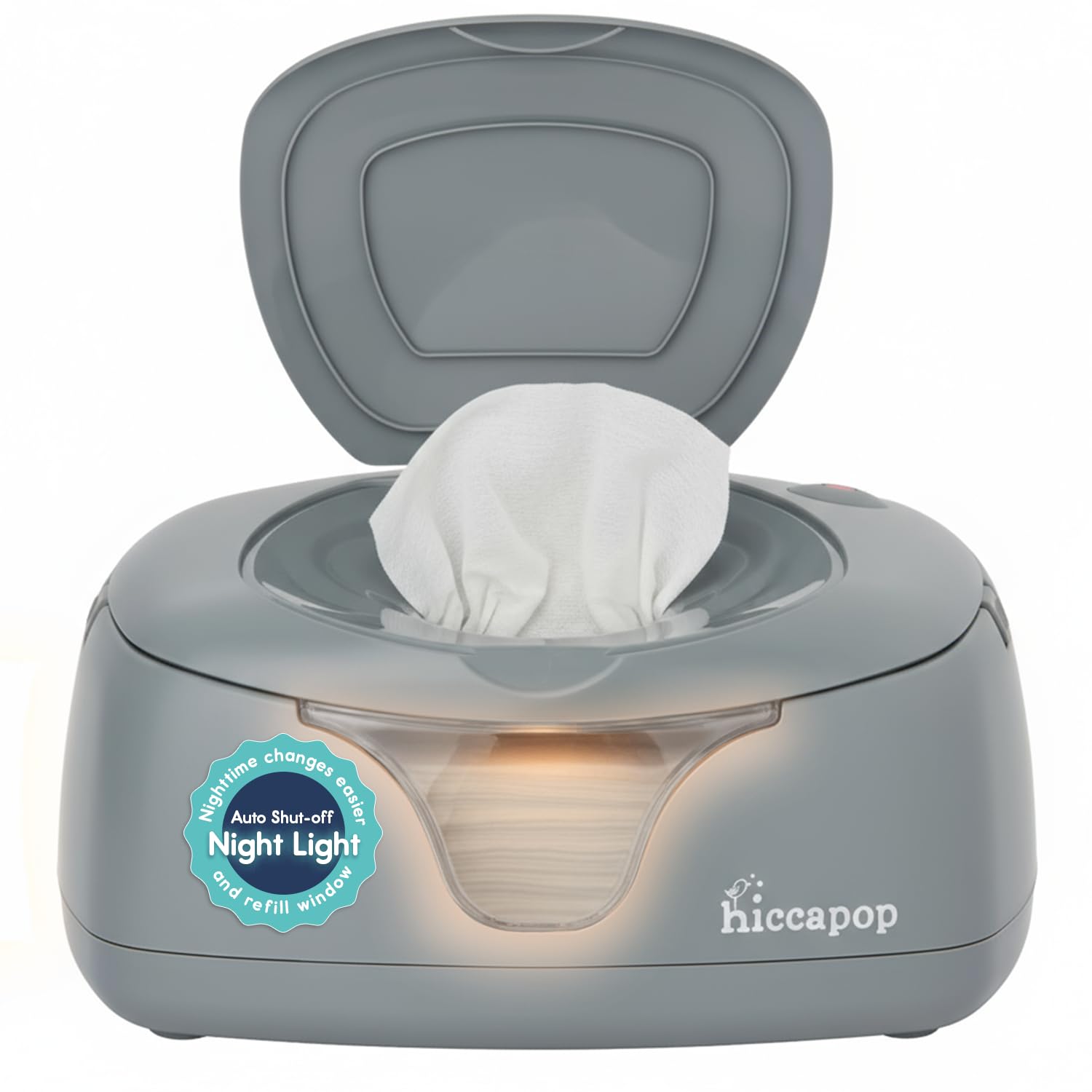 hiccapop wipe warmer moisture-seal keeps wipes moist for quick changes